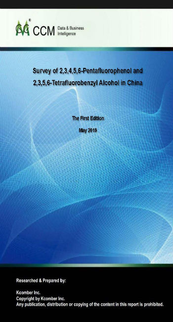 Survey of 2,3,4,5,6-Pentafluorophenol and 2,3,5,6-Tetrafluorobenzyl Alcohol in China